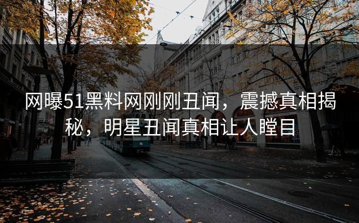 网曝51黑料网刚刚丑闻，震撼真相揭秘，明星丑闻真相让人瞠目